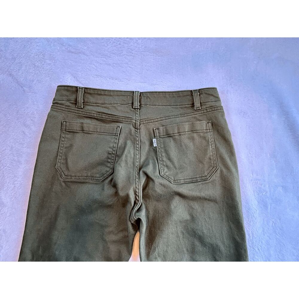 Levi's Super Low Flare Olive Green Jeans Size 31, Wide Flare, Casual - Picture 3 of 11